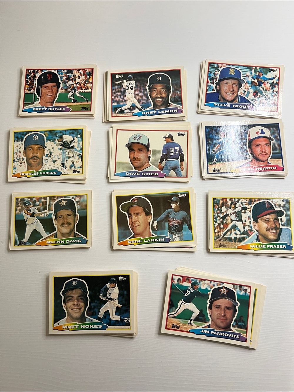 1988 Topps Big Vintage Oversized Baseball Card Lot 130+